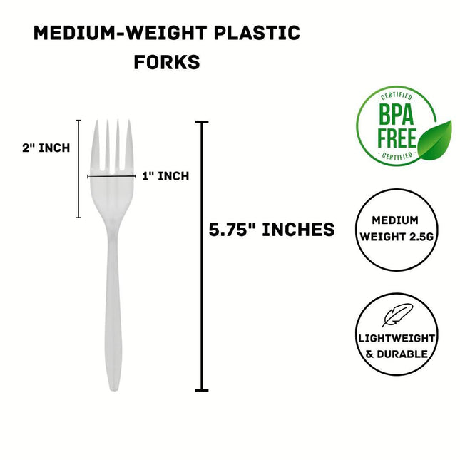 Medium Weight Forks 1000/Pcs