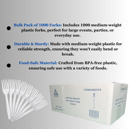 Medium Weight Forks 1000/Pcs